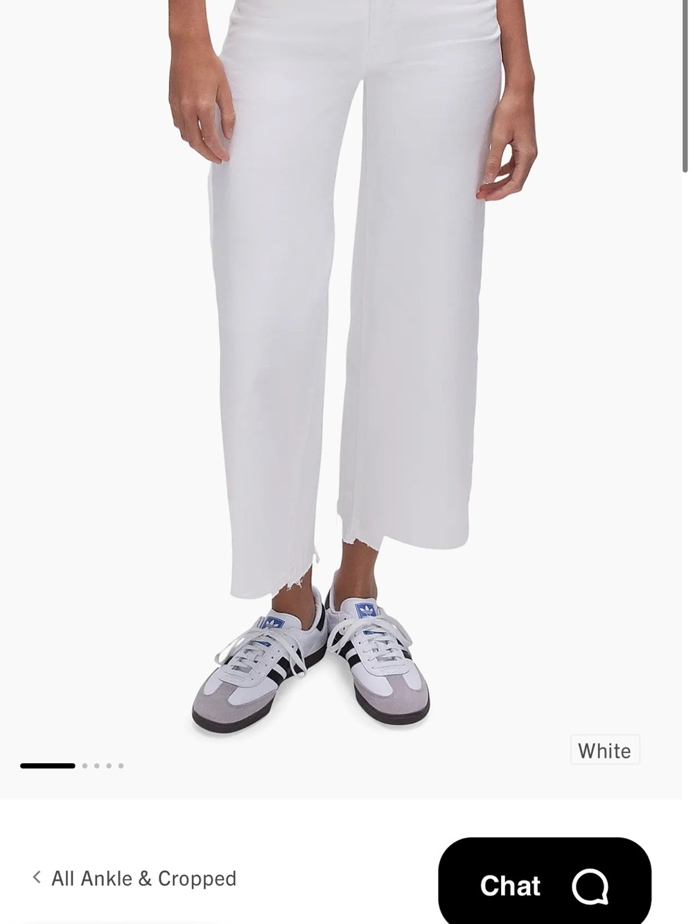 Good American Good Waist Palazzo Crop White size 4/27